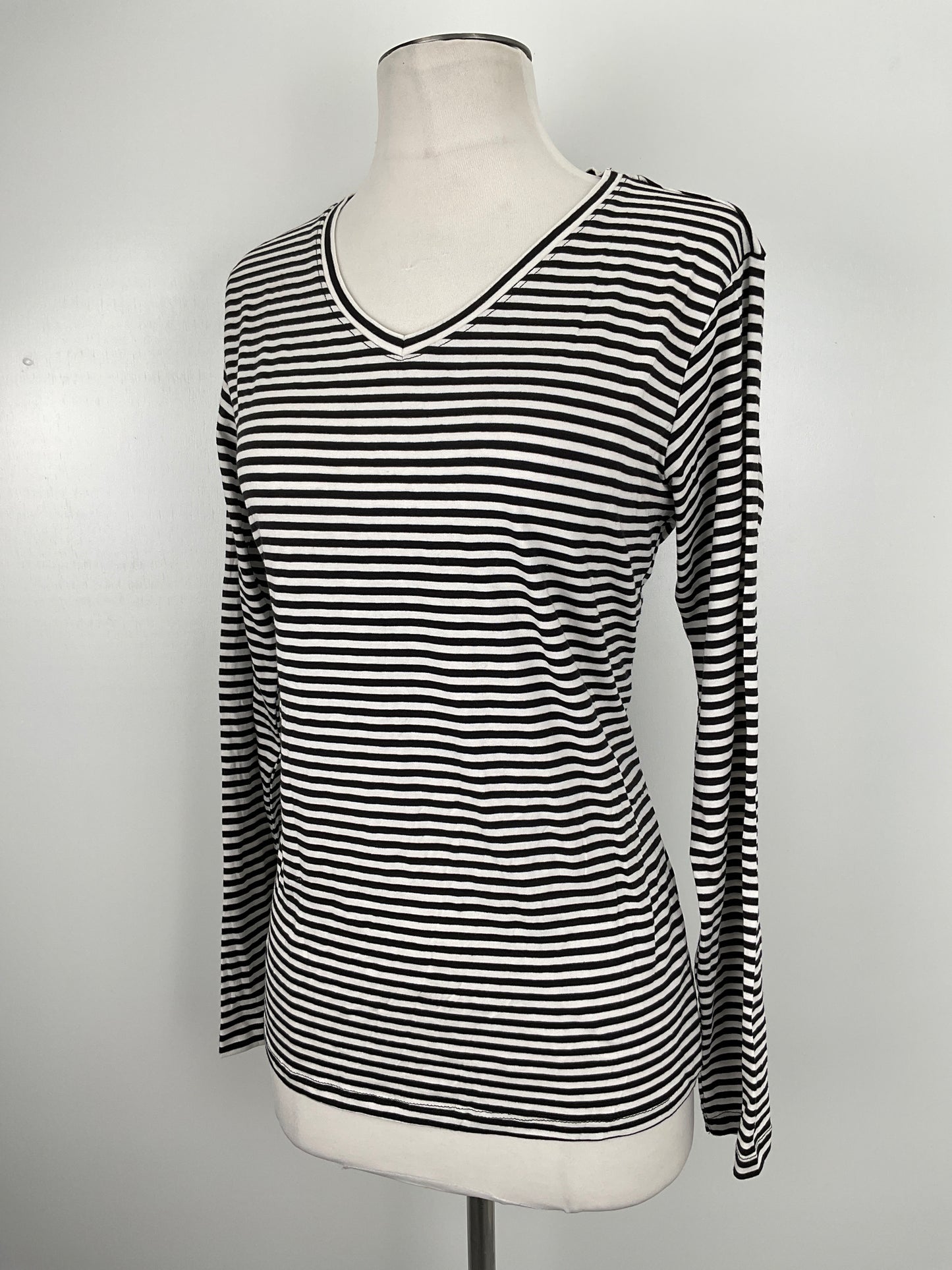 Blusa Negro de Rayas Serra
