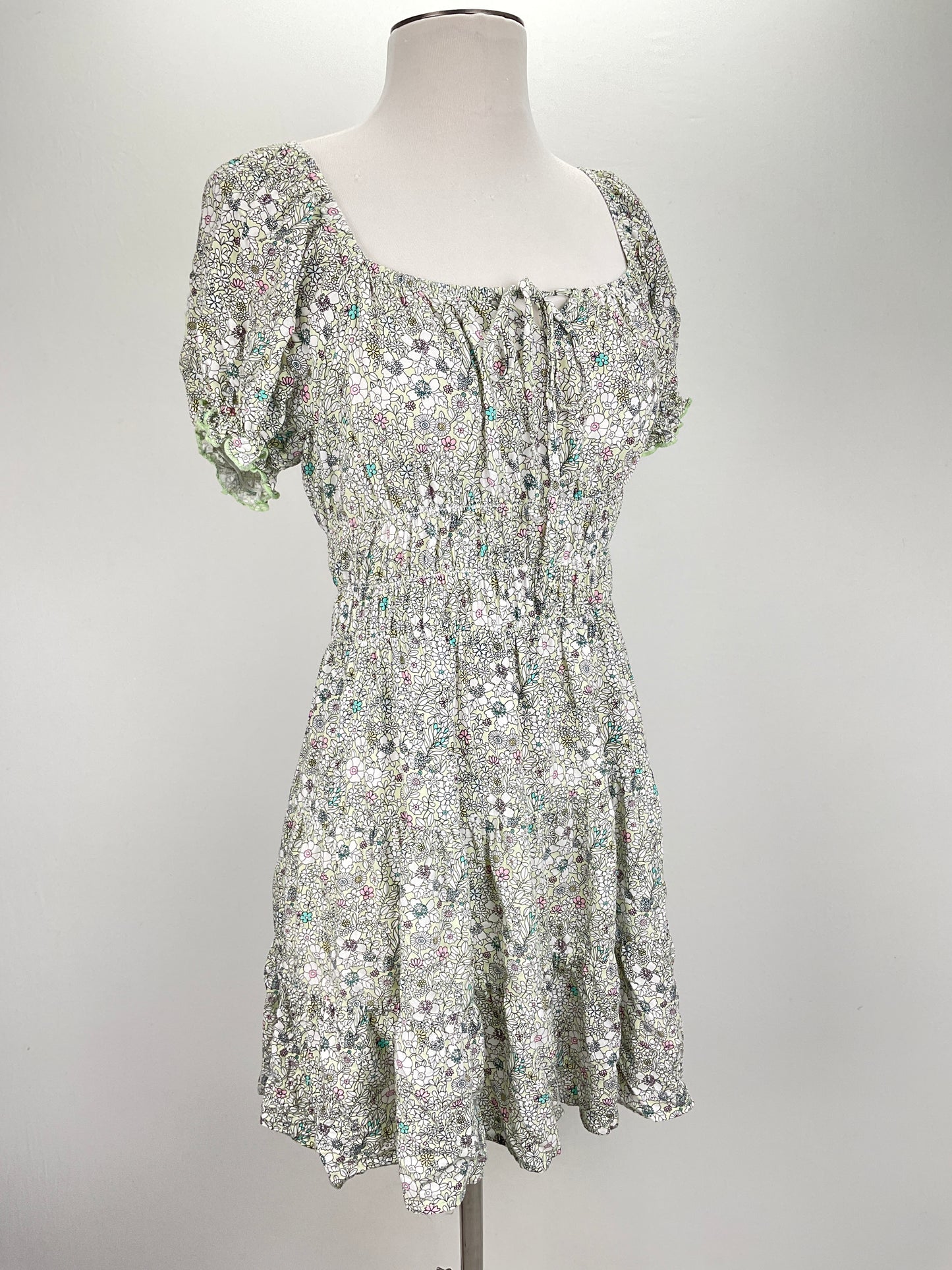 Vestido Verde Floral Nevena Rae