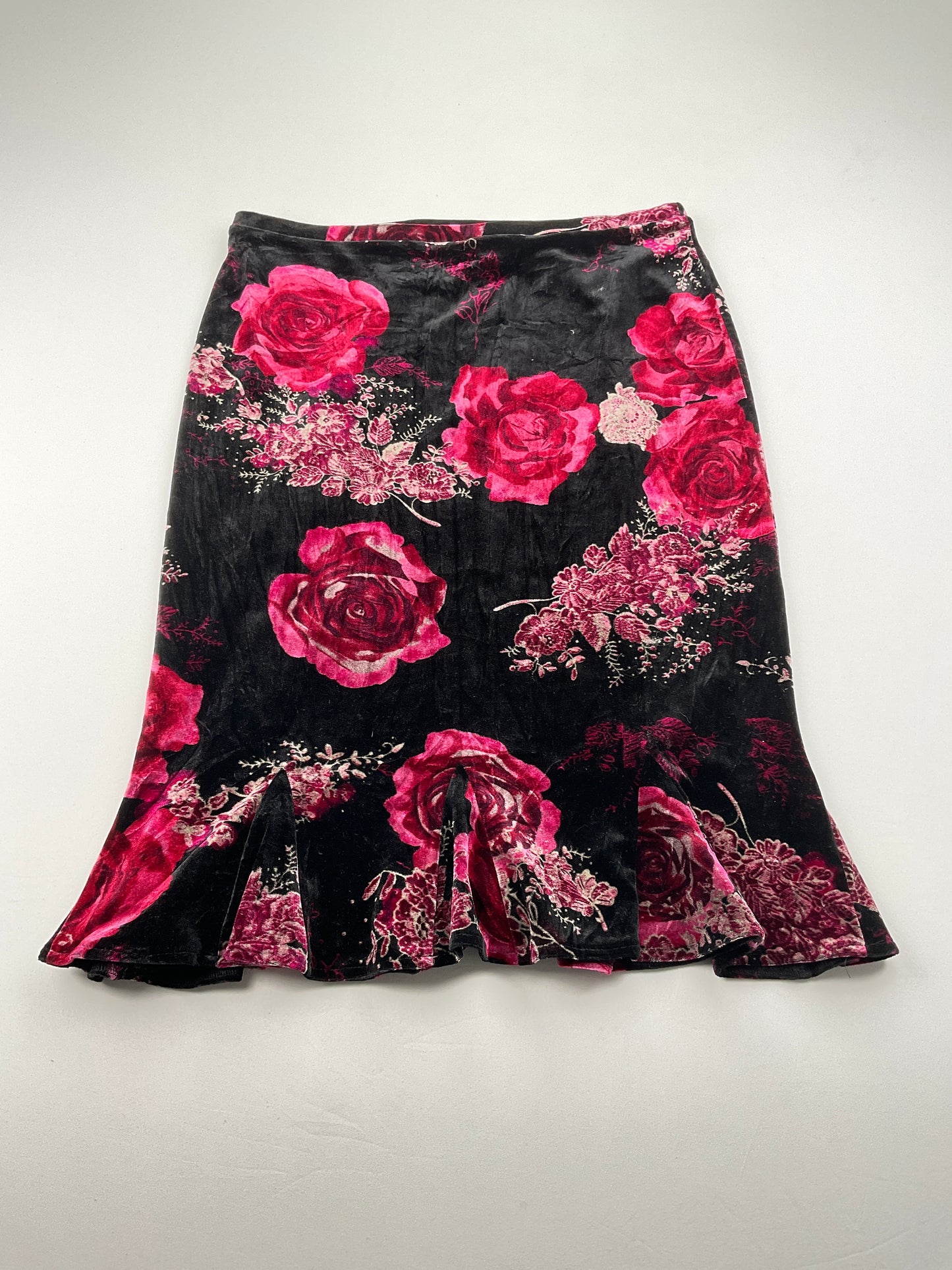 Falda Negro Floral  Express