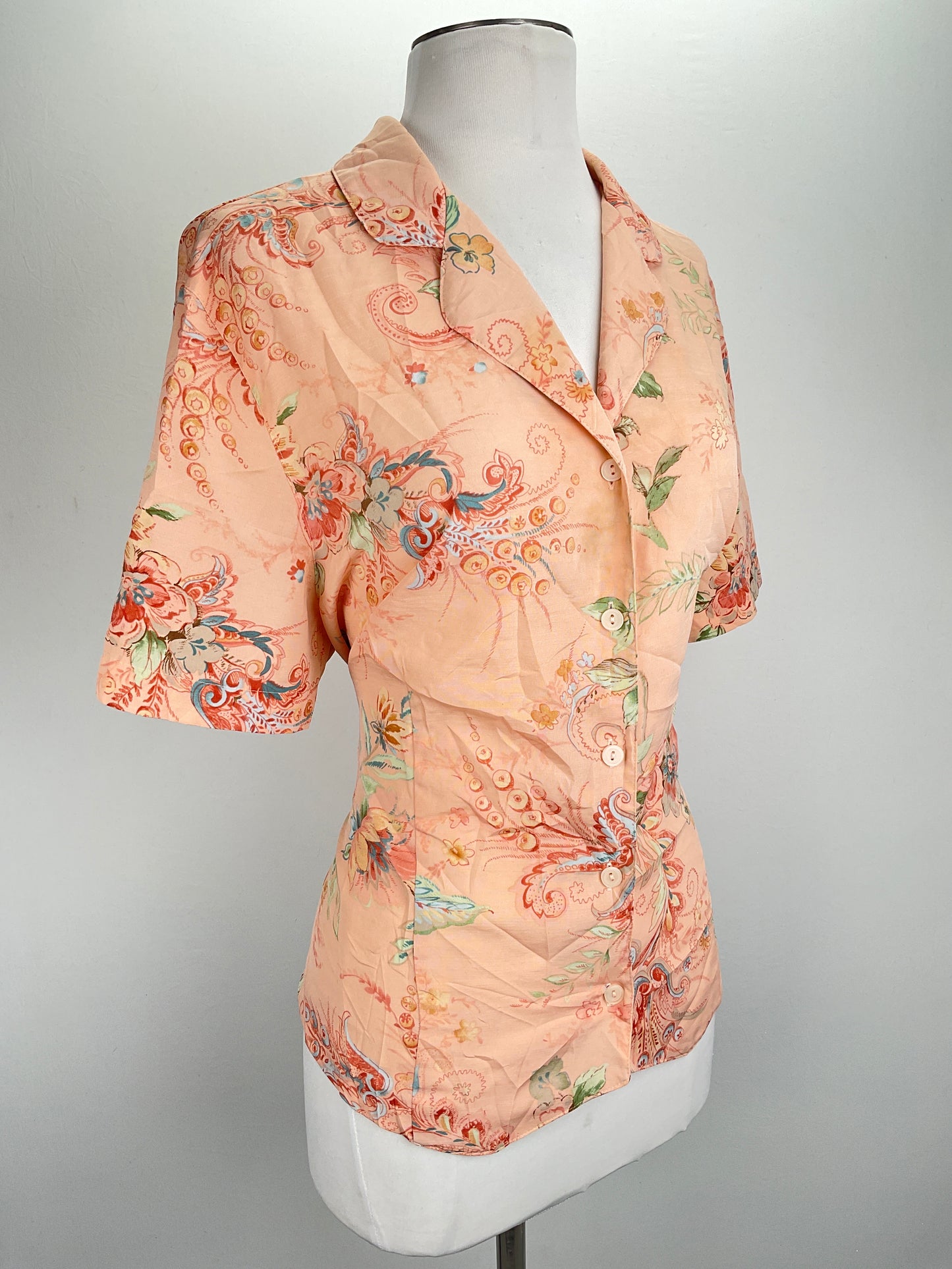Camisa Naranja Floral Alfredo Dunner