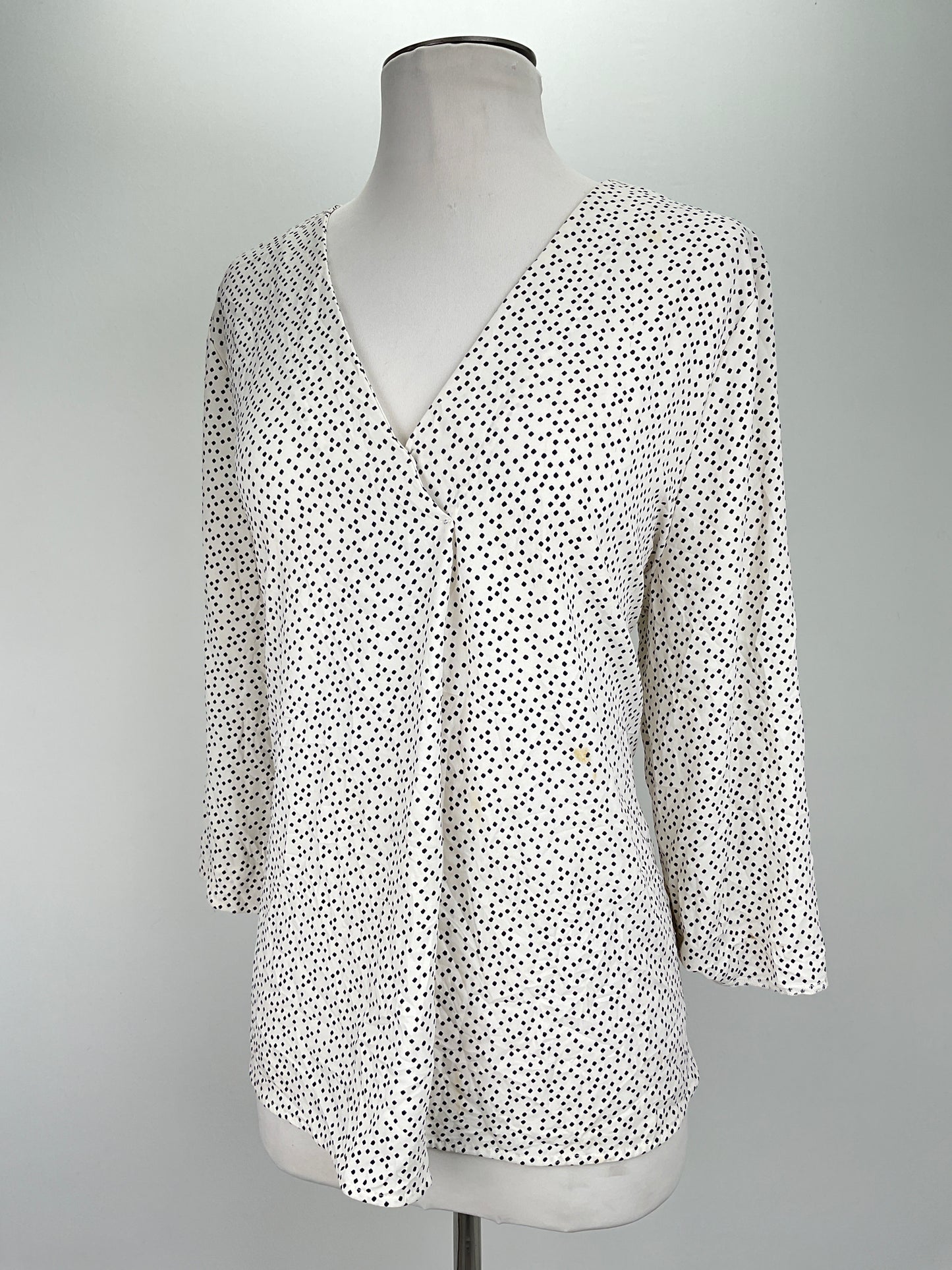 Blusa Crema de Lunares Ann Taylor