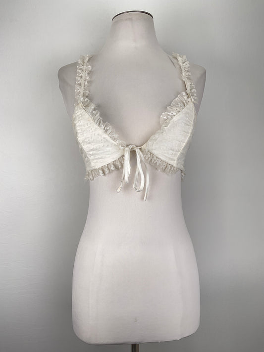 Blusita Blanco Floral Tiger Mist