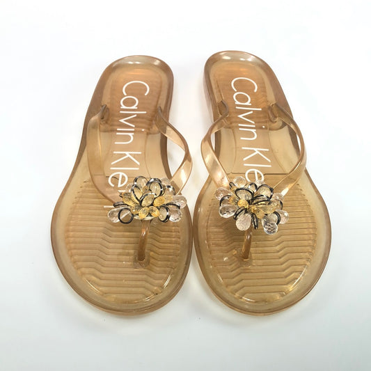 Sandalia Dorado Calvin Klein