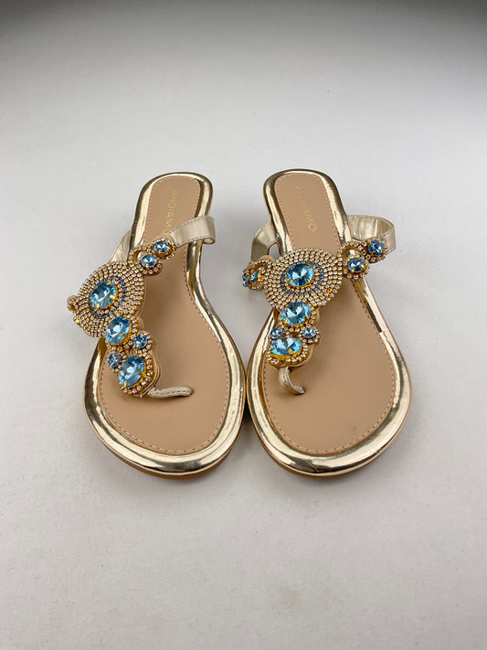 Zapatilla Dorado Plataforma Andiamo