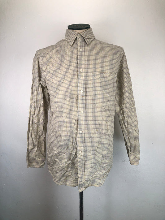 Camisa Crema De cuadro Hony Kony Grand