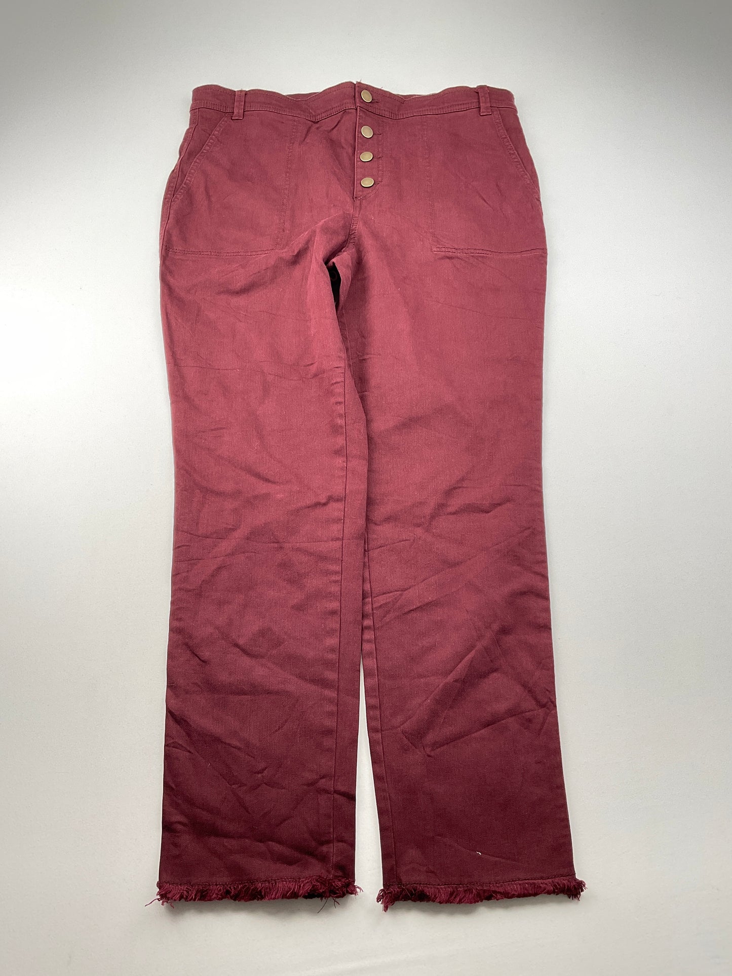 Pantalón Jeans Rojo vino Loft