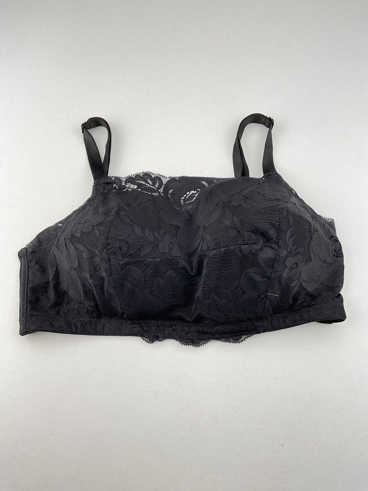 Brasier Negro Floral Carol