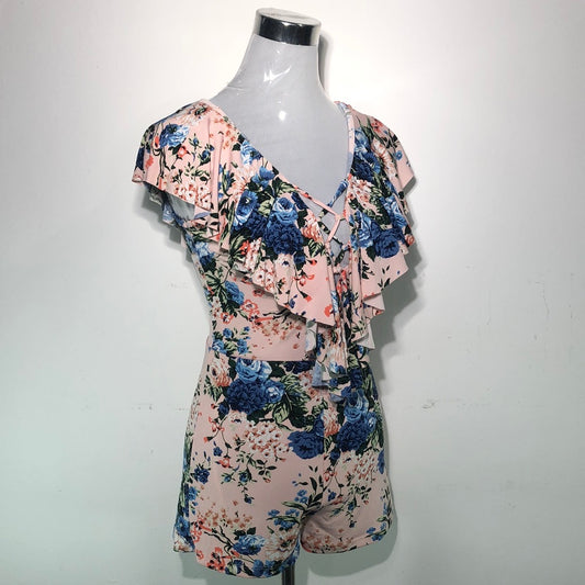 Enterizo Rosado de Flores Fashion Nova