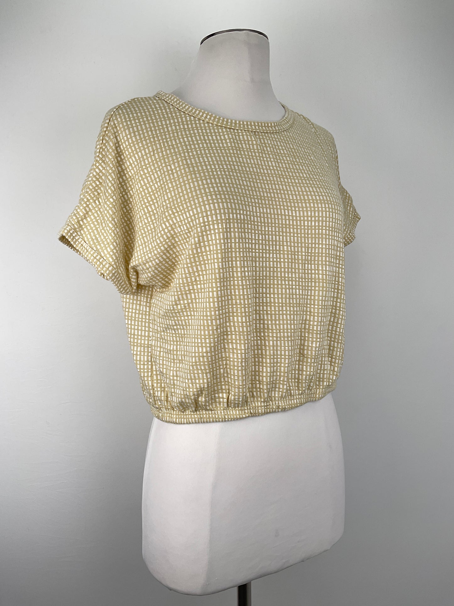 Camiseta Crema de Cuadro Caution to the Wild