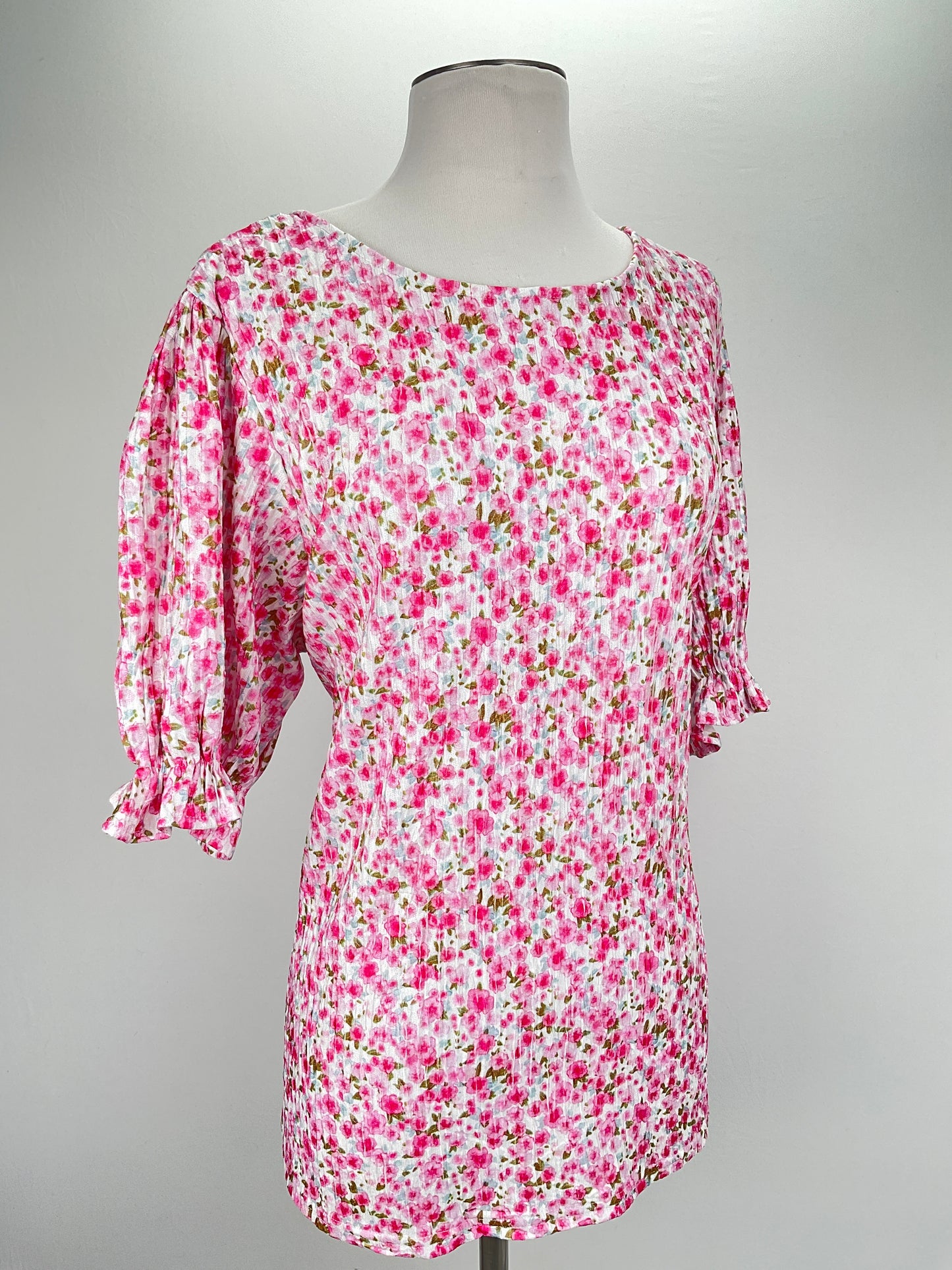 Blusa Rosado Floral Zeagoo