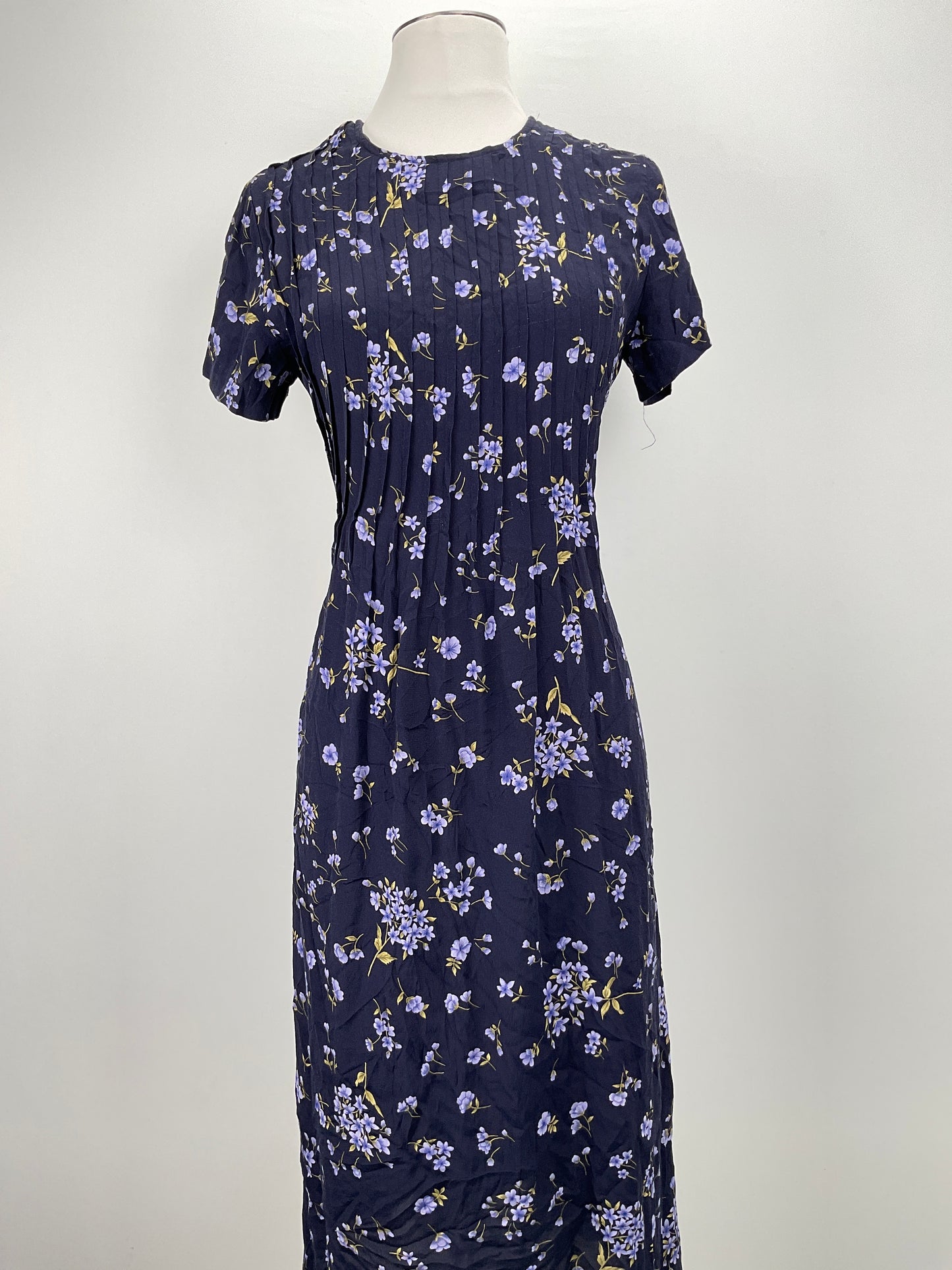 Vestido Azul marino Floral Teddi