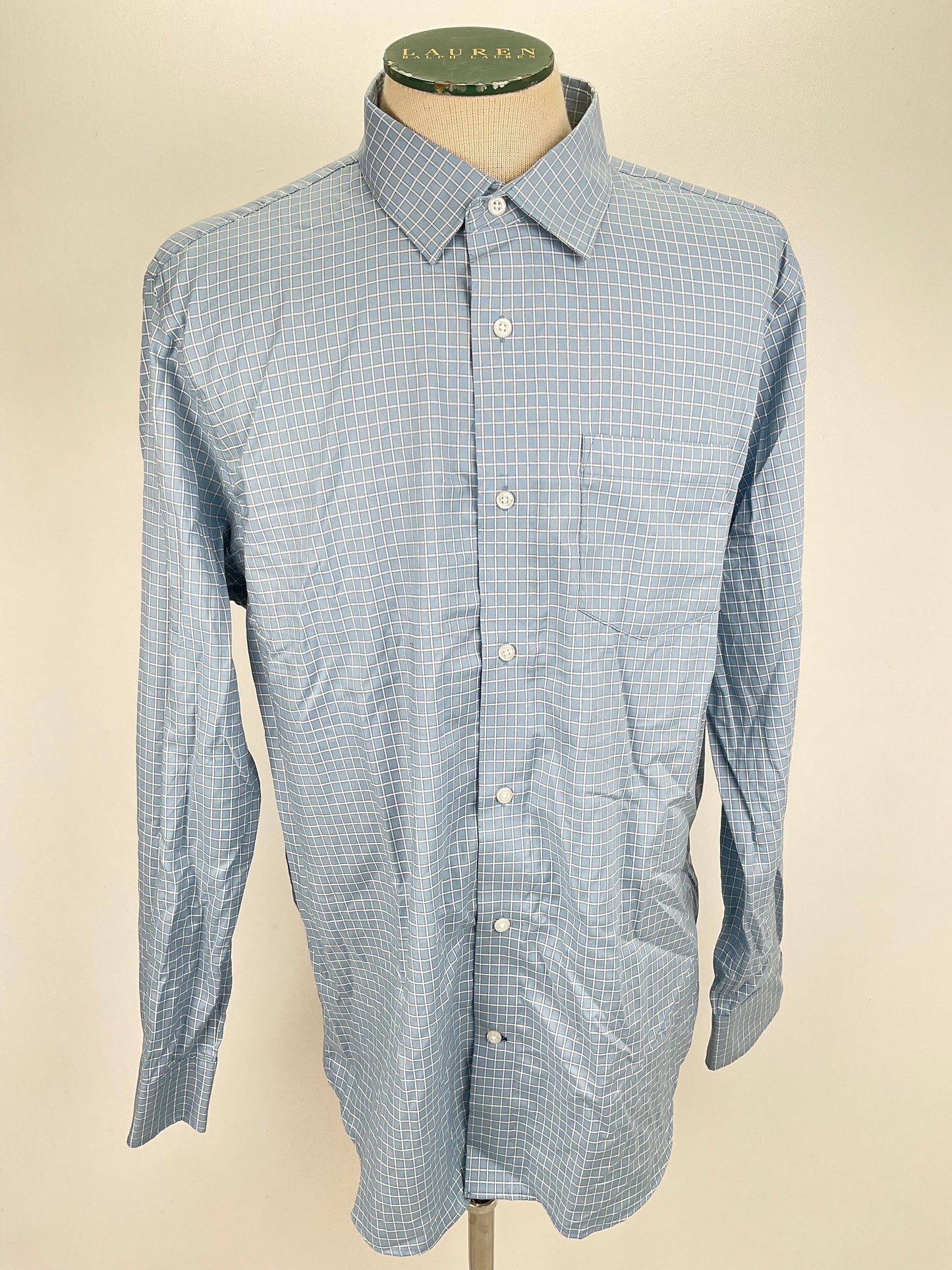 Camisa Gris de Cuadro Banana Republic