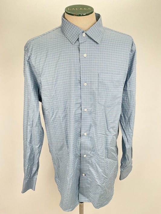 Camisa Gris de Cuadro Banana Republic