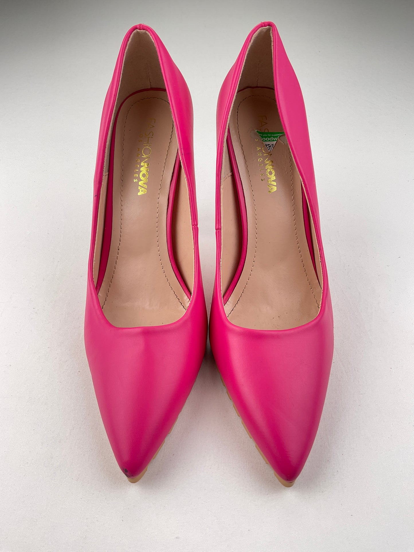 Zapatos Rosado de Tacón Fashion Nova