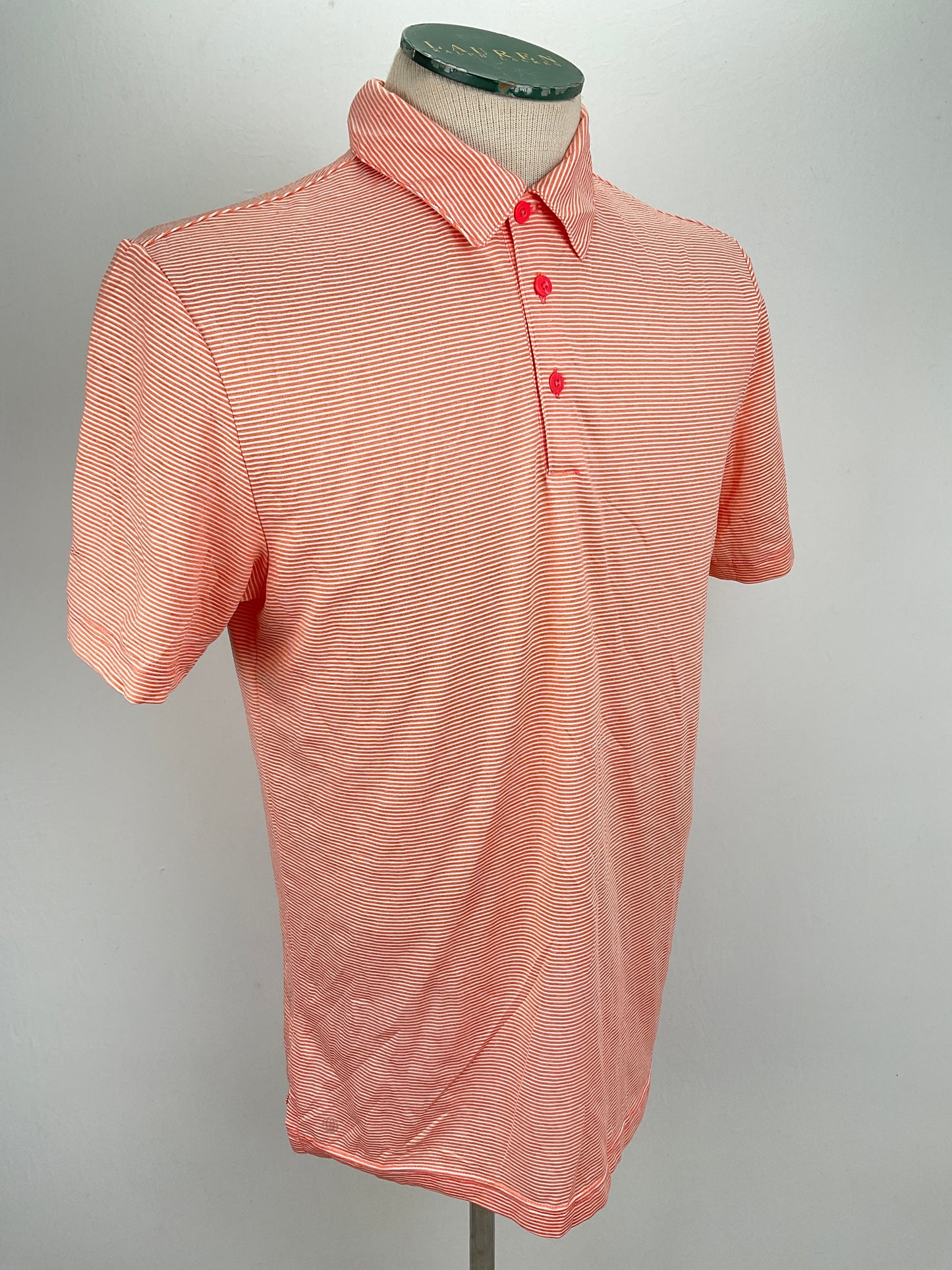 Camiseta Naranja de Rayas Adidas