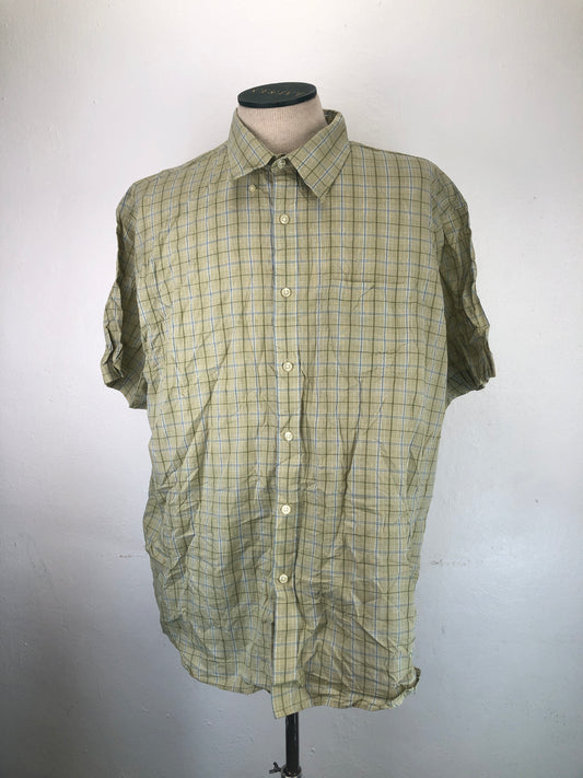 Camisa Crema De Cuadro  Van heusen