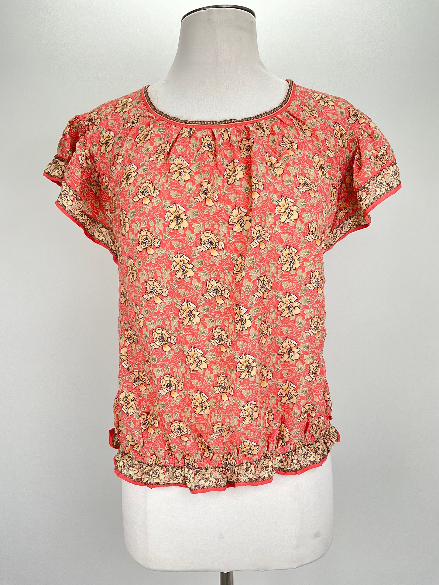 Blusa Naranja Floral Max Studio