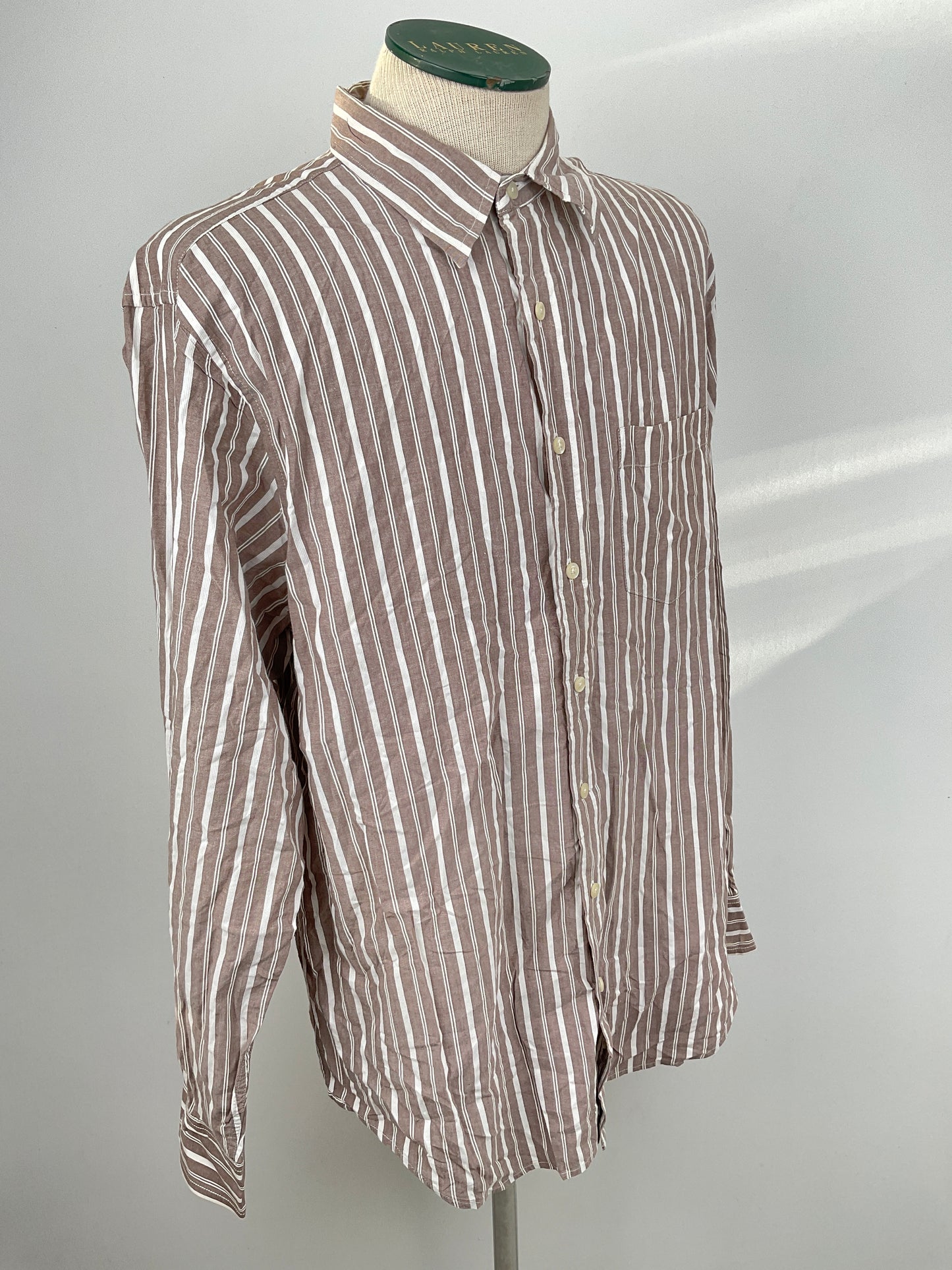 Camisa Marron de Rayas Gap