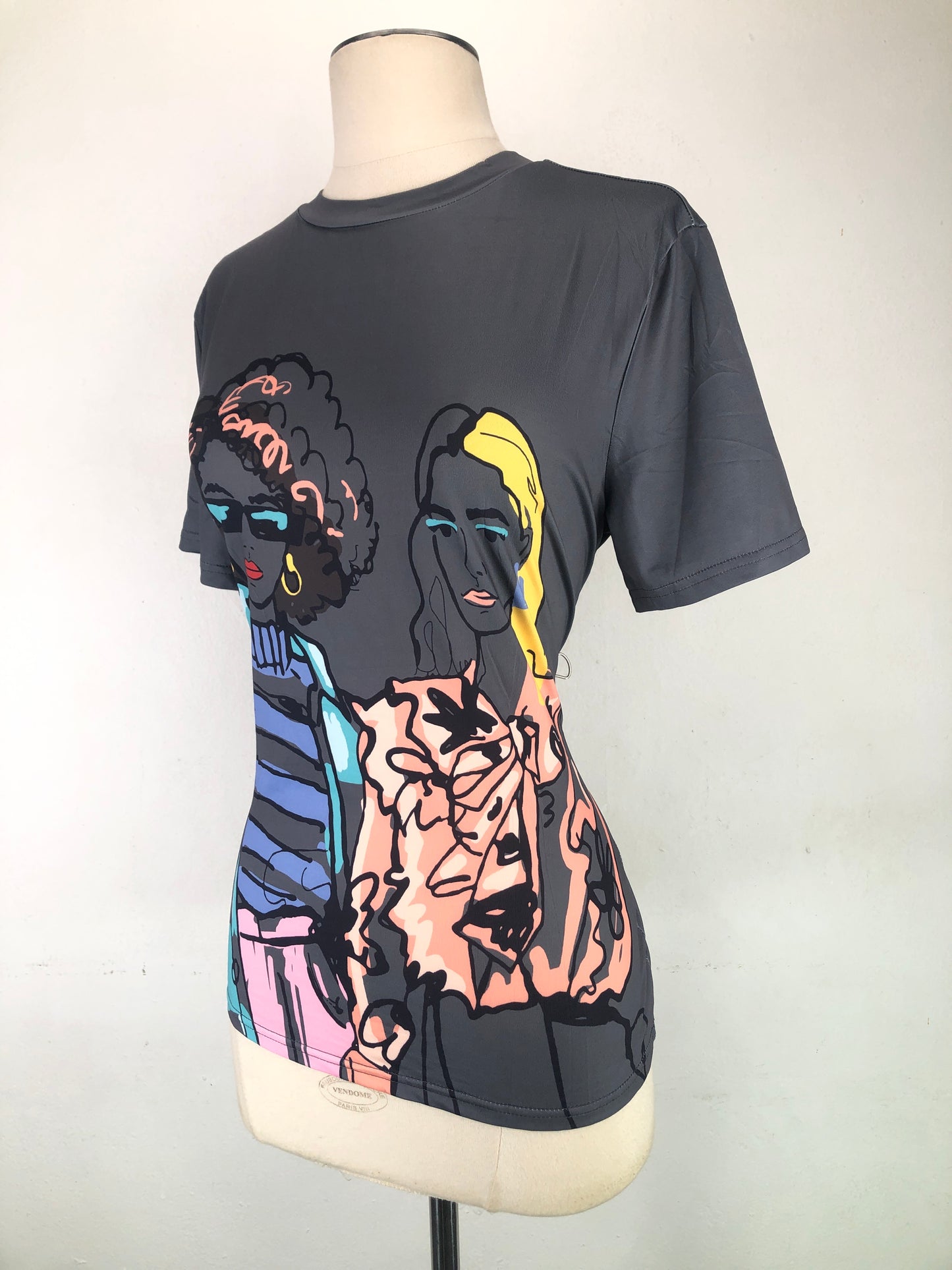 Camiseta gris de Mujer