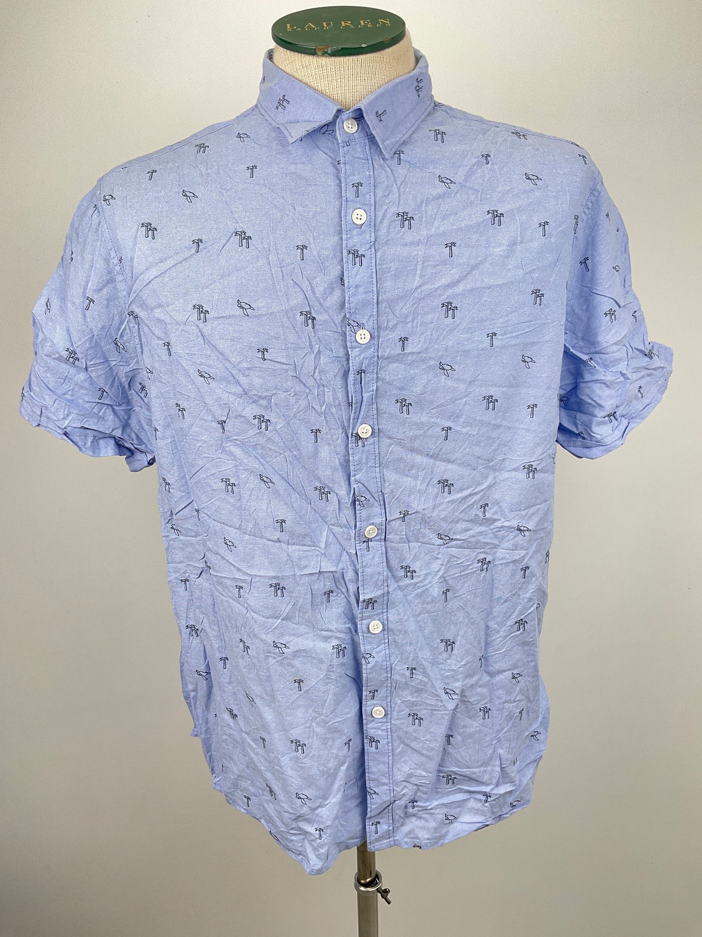 Camisa Azul claro Denim Flower