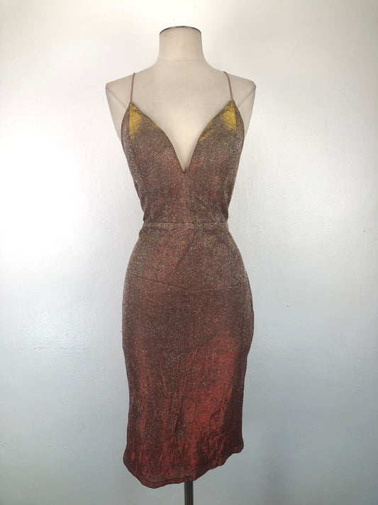 Vestido Dorado Brillo windsor