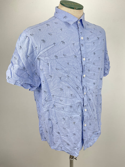 Camisa Azul claro Denim Flower