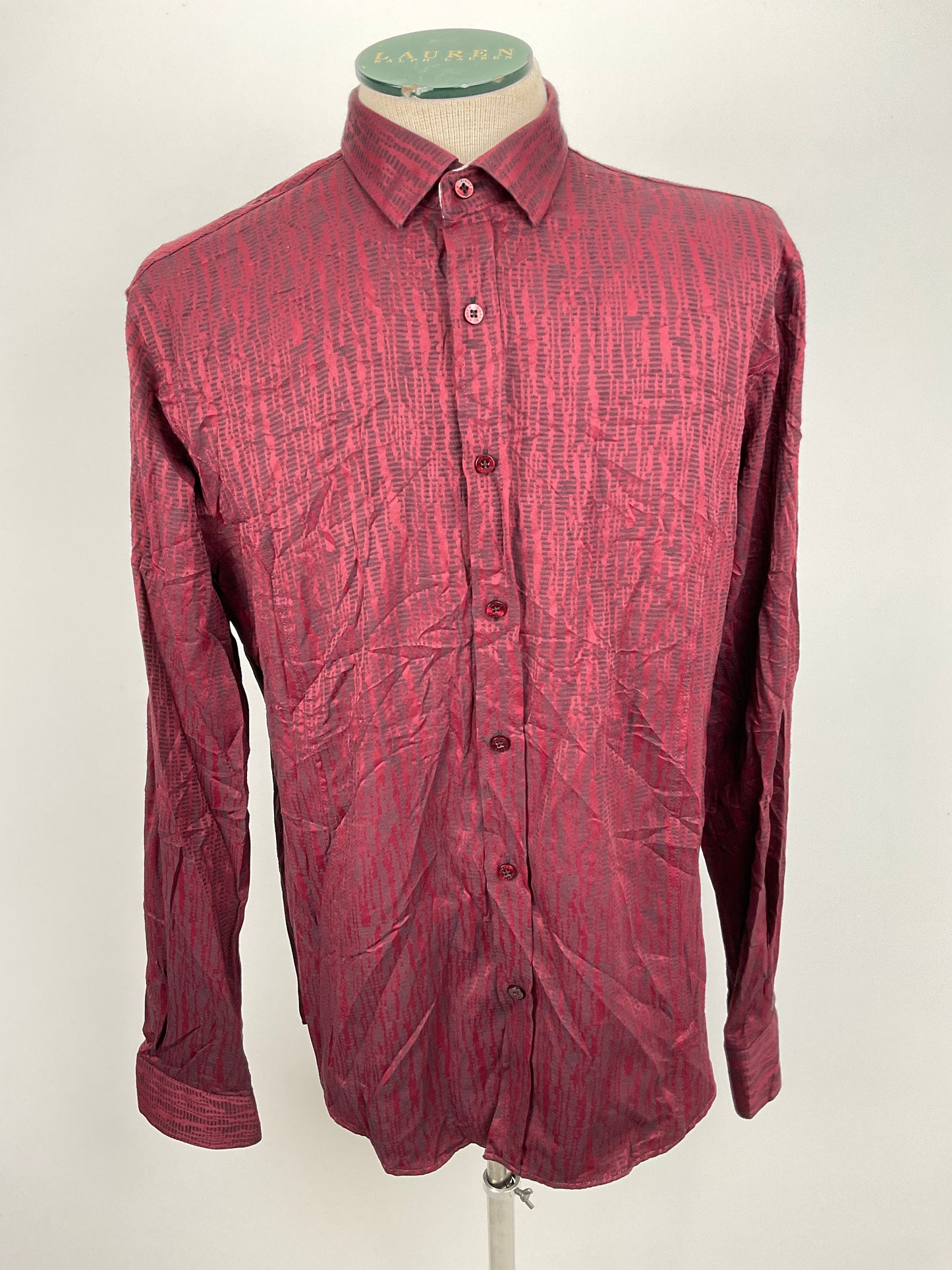 Camisa Rojo vino Slim fit