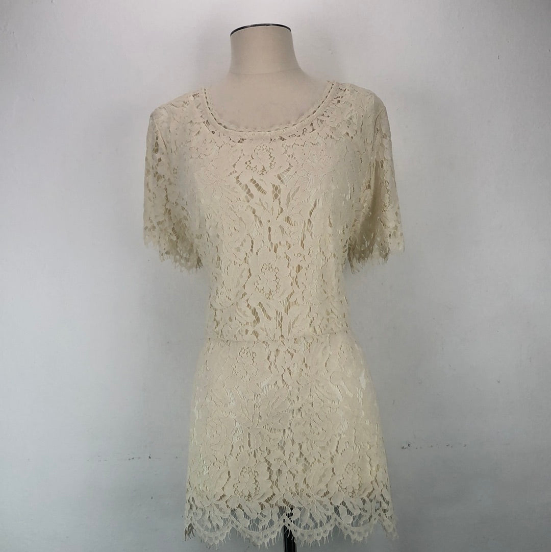 Blusa Crema Isaac Mizrah Live