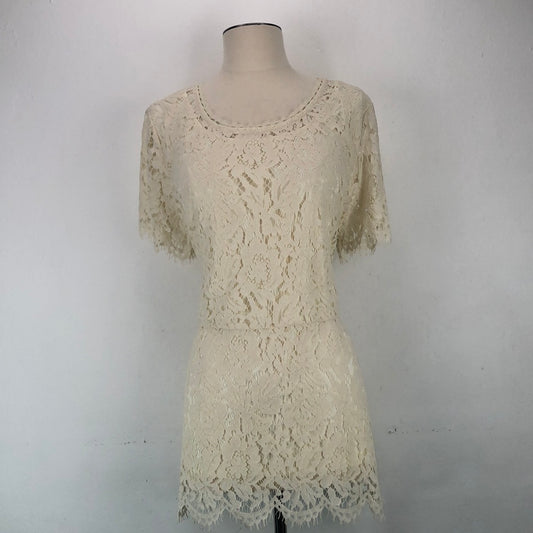 Blusa Crema Isaac Mizrah Live