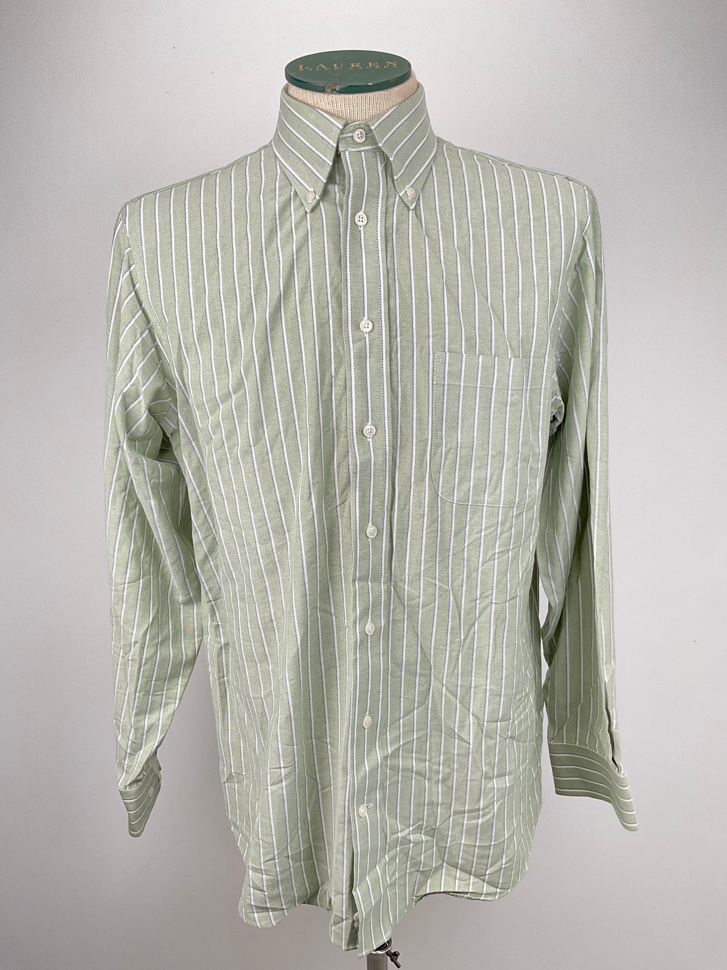 Camisa Verde de Rayas Stafford