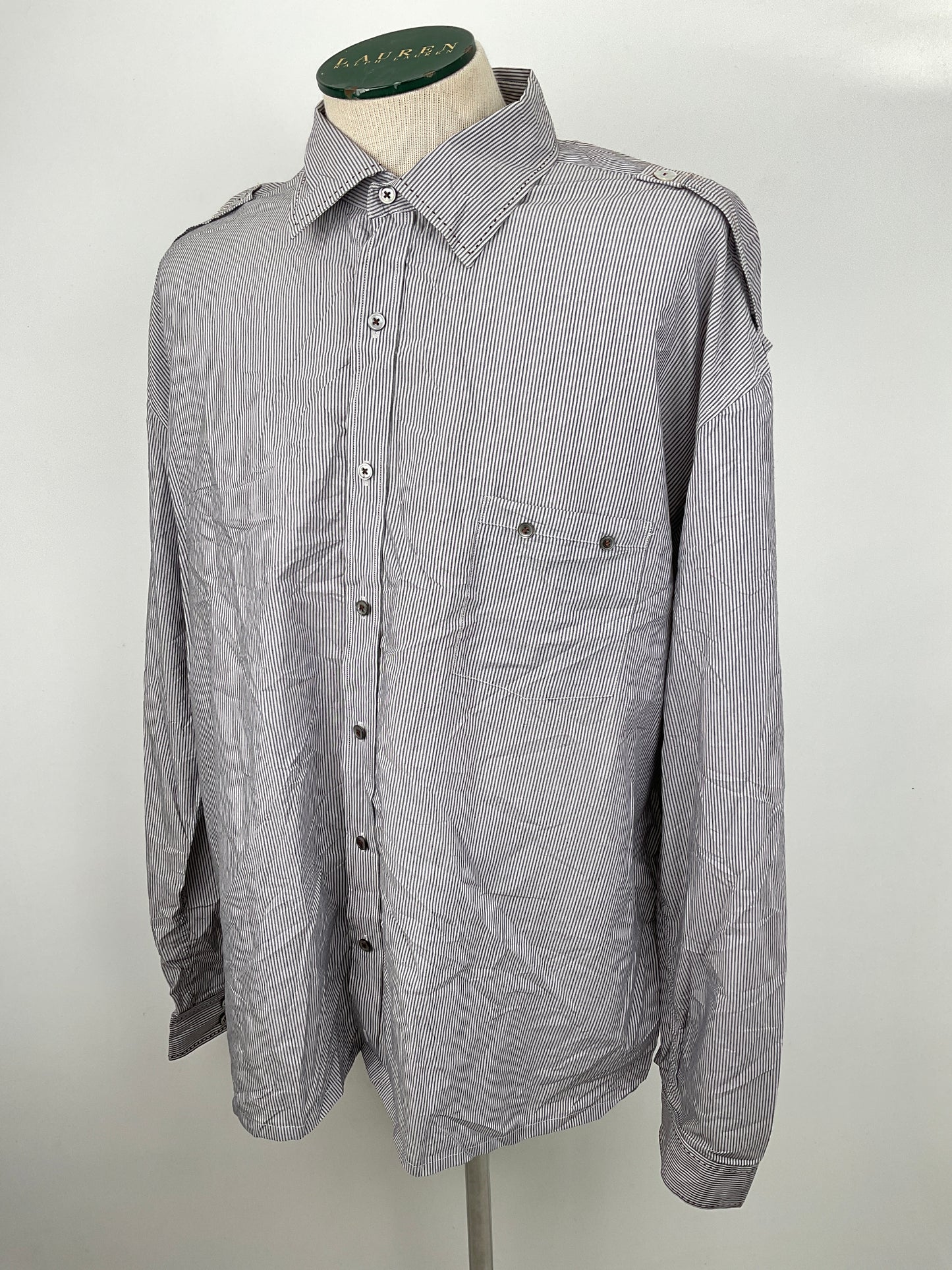 Camisa Gris de Rayas Martin Gordon