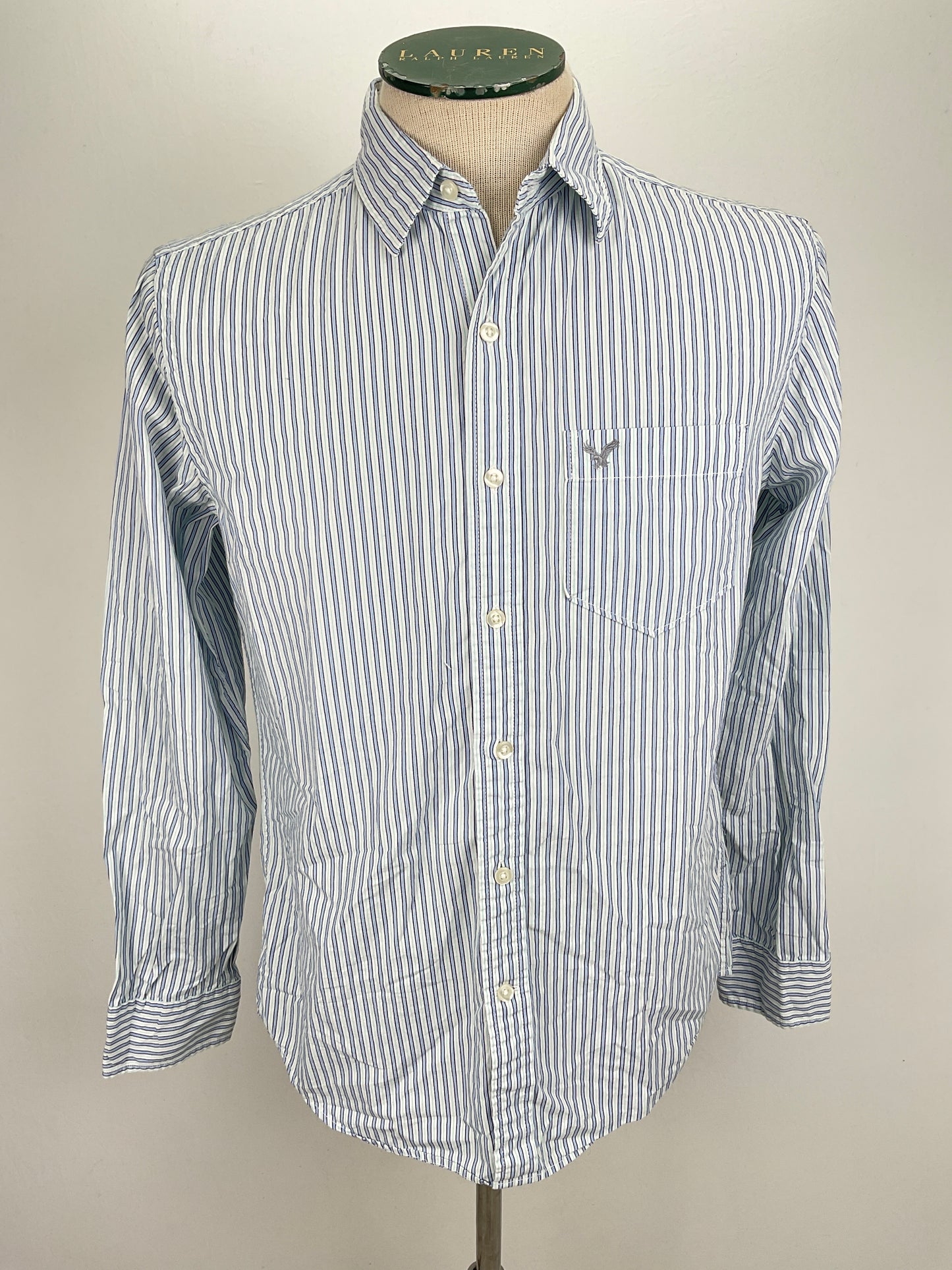 Camisa Azul claro de Rayas American Aegle