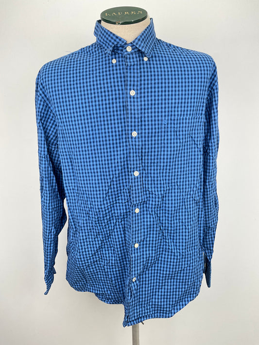 Camisa Azul de Cuadro Izod