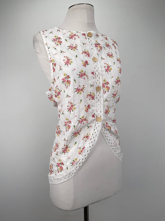 Blusa Blanco Floral Shein