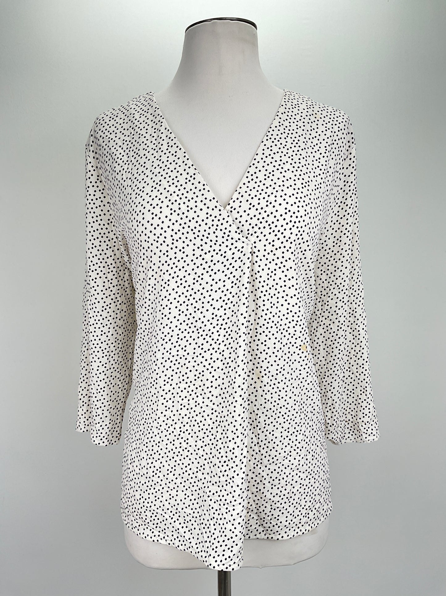 Blusa Crema de Lunares Ann Taylor