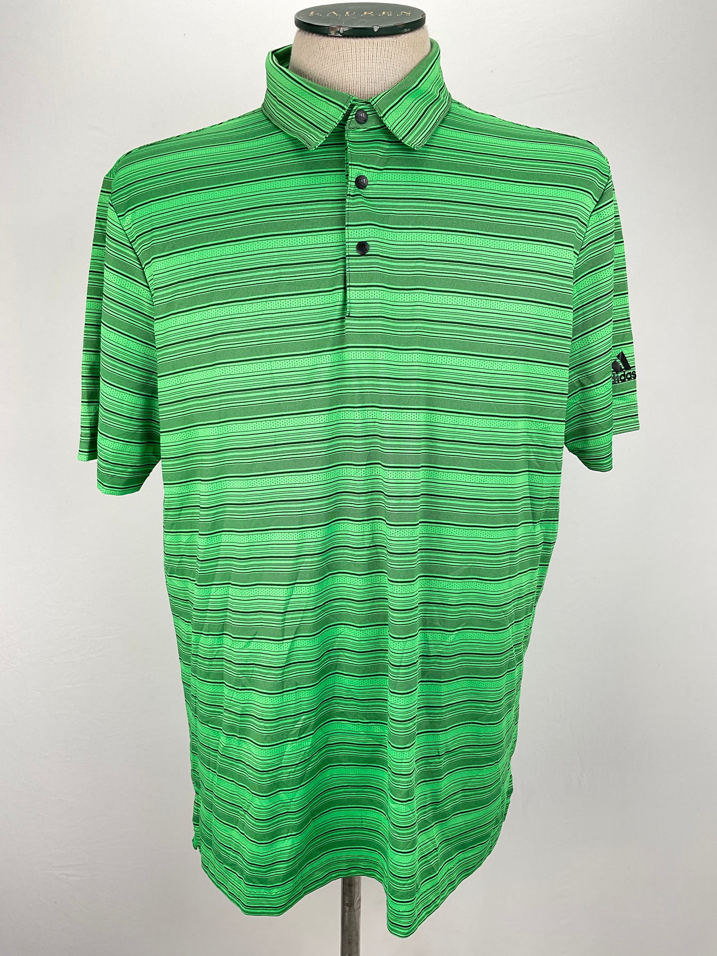 Camiseta Verde de Rayas Deportivo Adidas