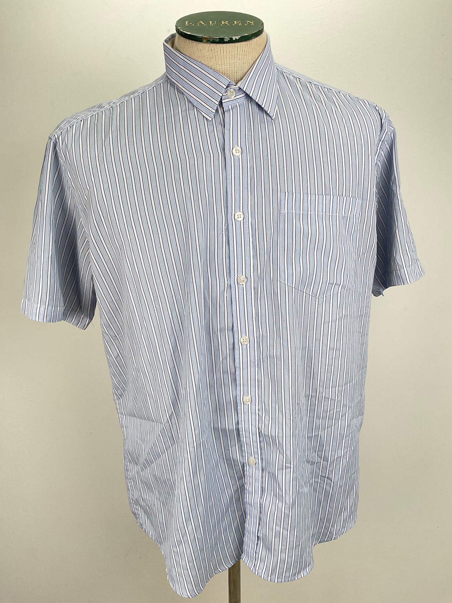 Camisa Azul claro de Rayas N. Romanar