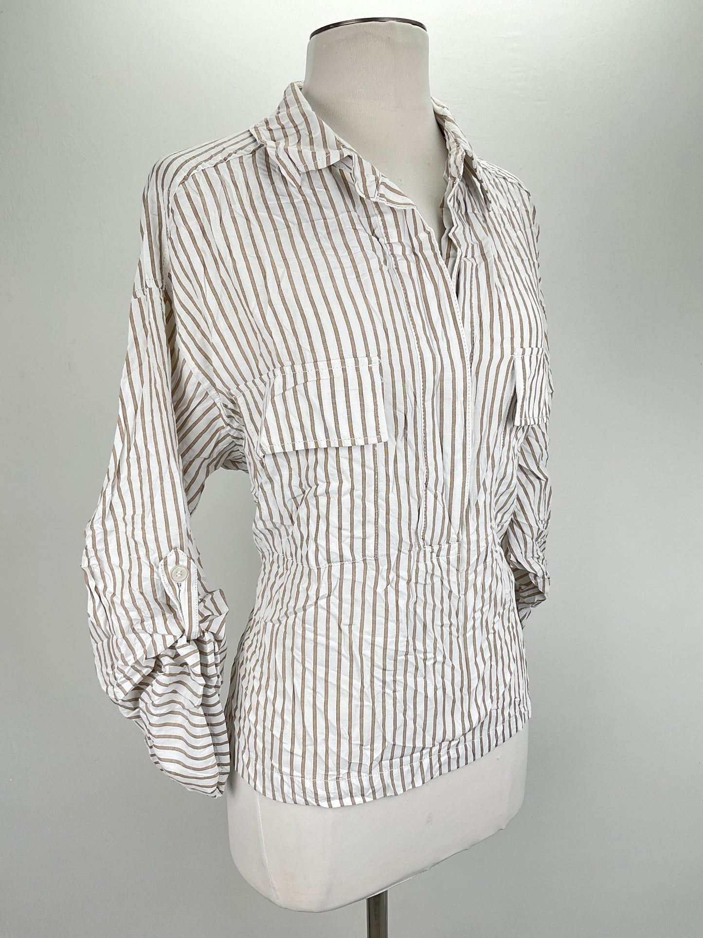 Camisa Blanco de Rayas Max Studio London
