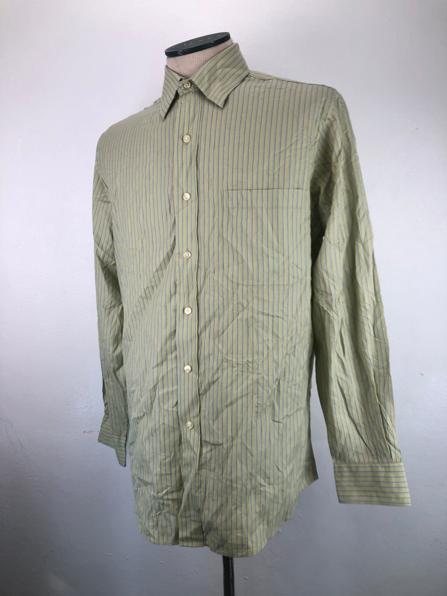 Camisa Verde limon de Rayas  Jos. A. Bank
