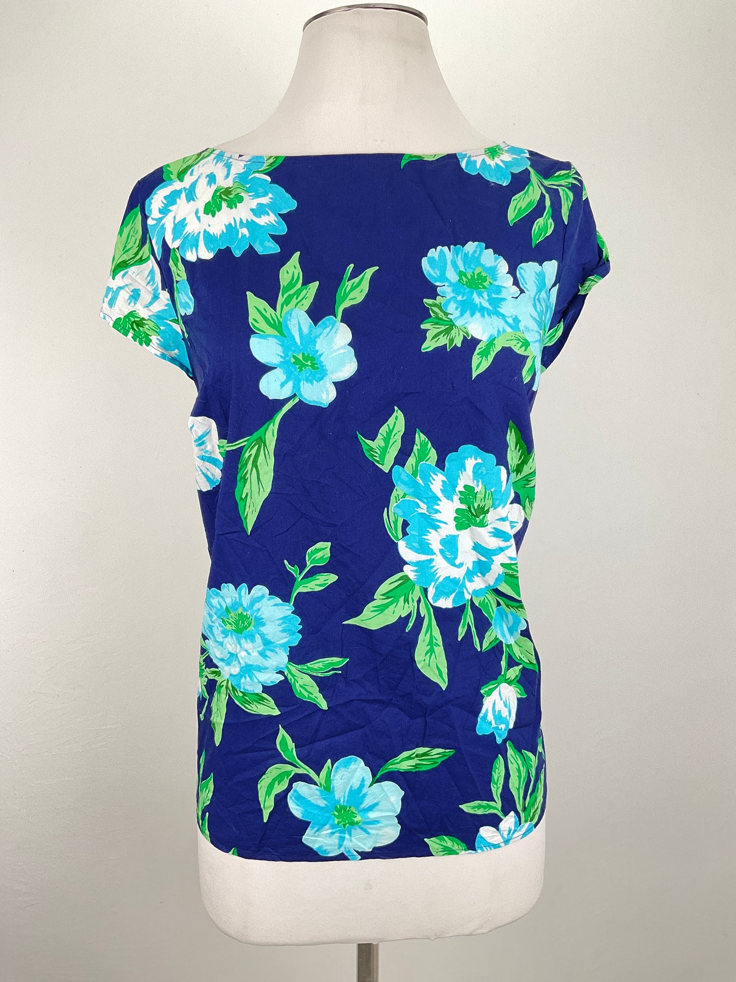 Blusa Azul marino Floral Talbots