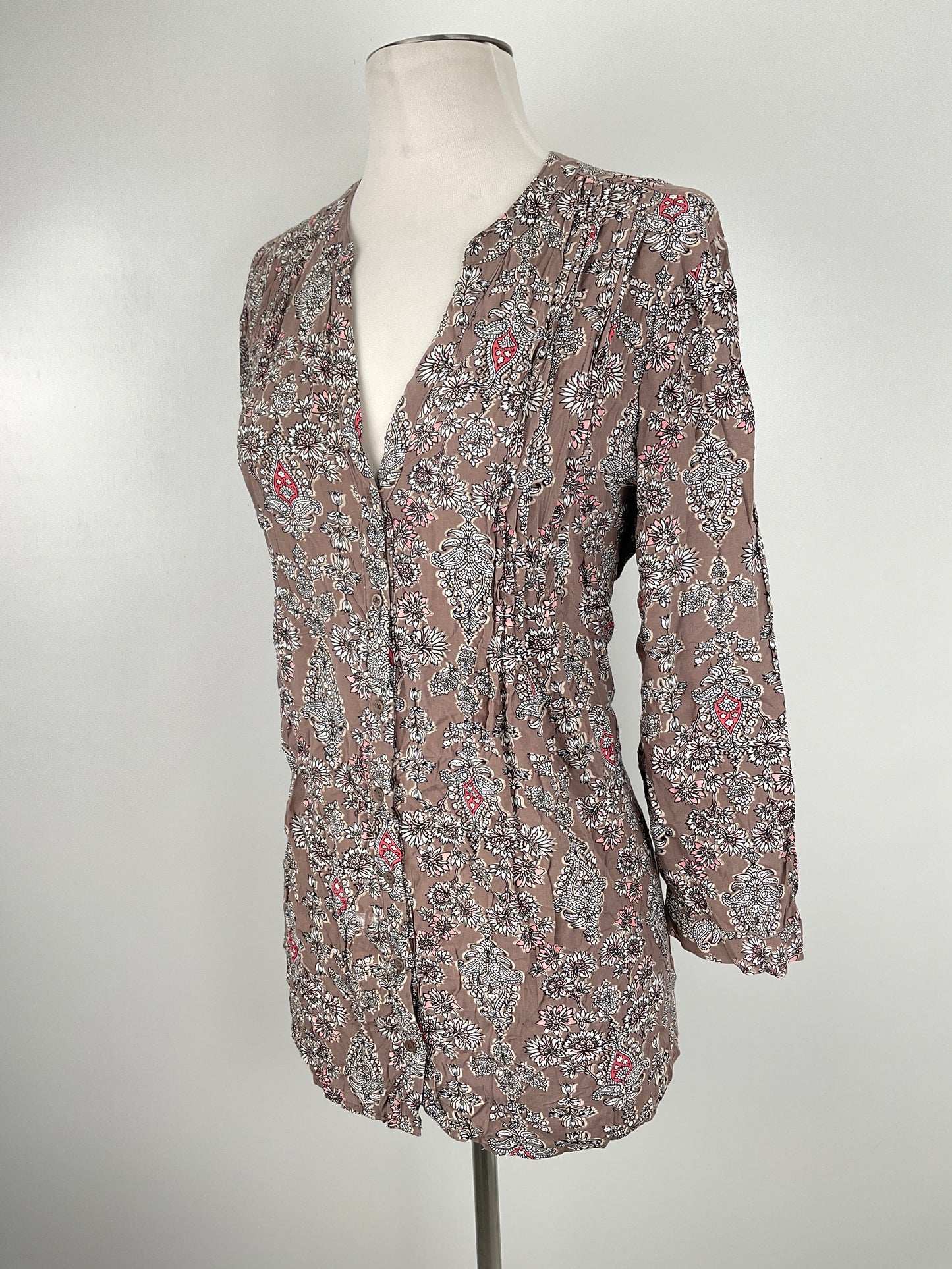 Blusa Marrón Floral St John’s Bay