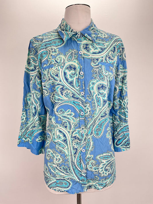 Camisa Azul Floral Van Heusen