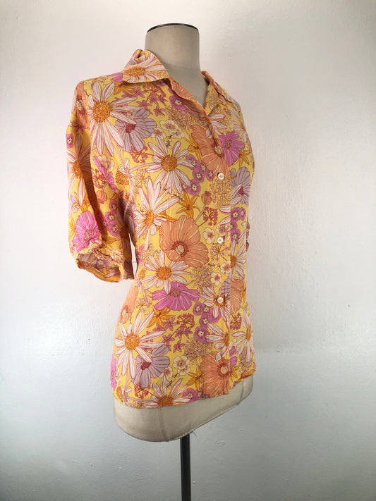 Camisa Multicolor Linen Blend