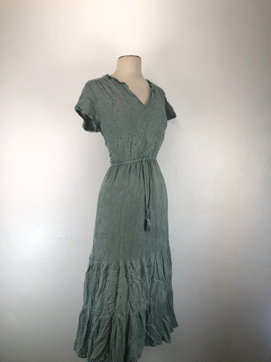 Vestido Verde de Floral Sonoma