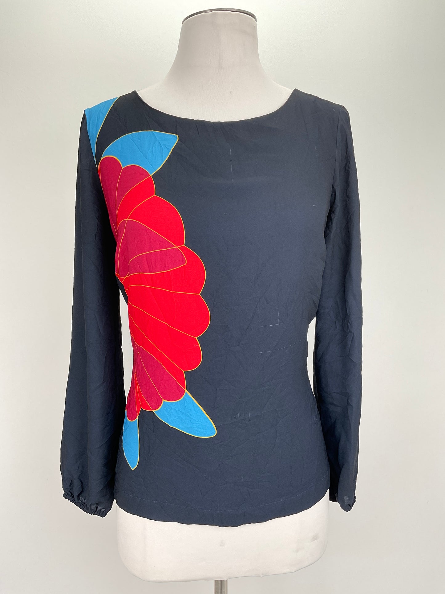 Blusa Negro Floral Loft