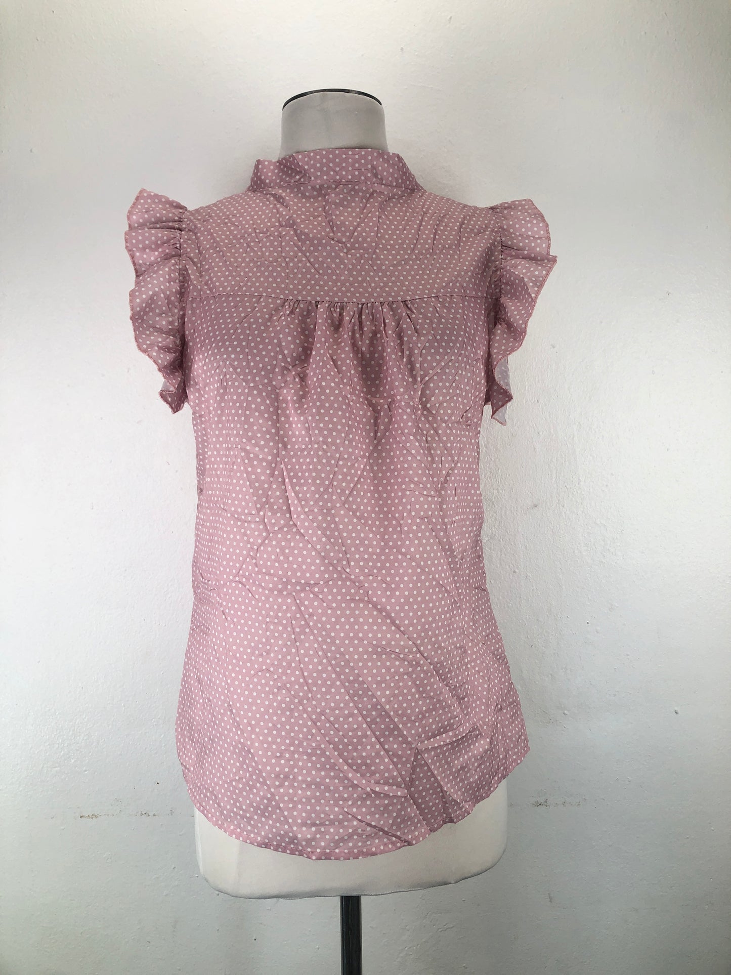 Blusa Nude de Lunares Variangis