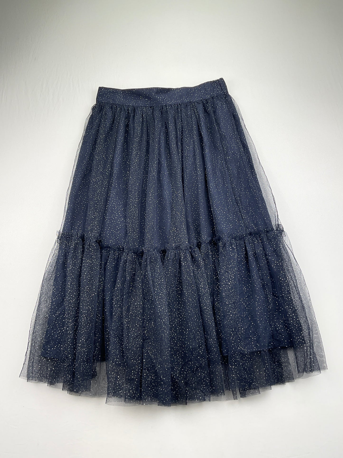 Falda Azul marino de Lunares Time and Tru