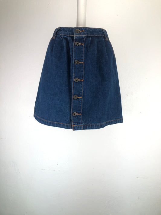Falda Jeans Azul Stradivarius