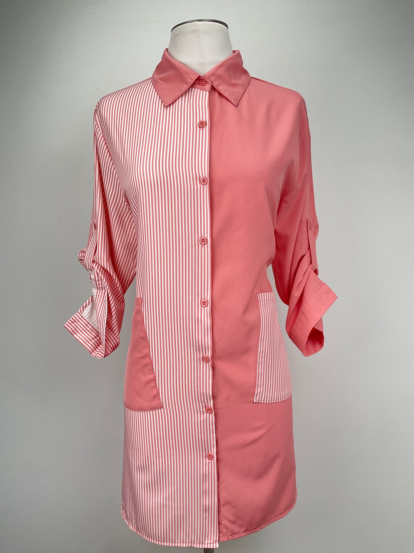 Vestido Camisero Naranja  Mengsi