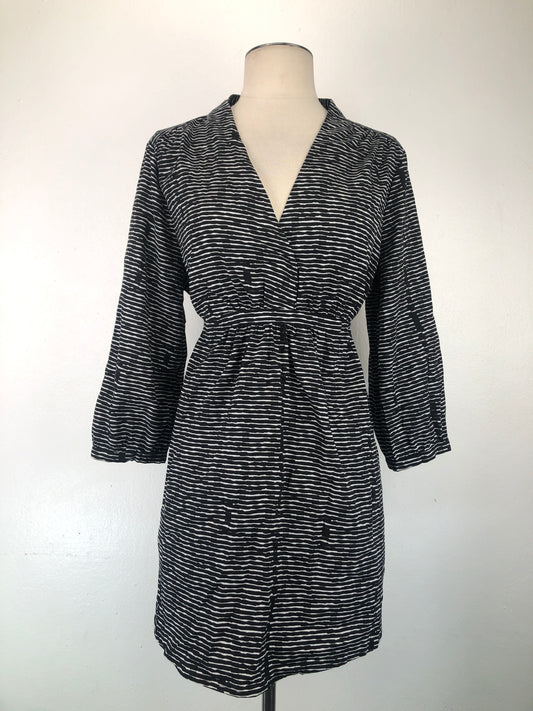 Vestido Negro Rayas Liz Lange Maternity